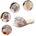 thumbnail image 5 of LNMQLPDBS Toddler Girls Sandals Tulle Bowknot Decoration Soft Sole Comfort Flip Flops Children Fashion Casual Open Toe House Shoes Kids Slippers Girls for Outdoor Pink 7-8 Years, 5 of 7
