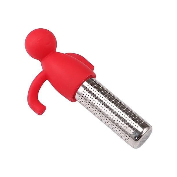 Infusor De Té Suelto Filtro De Té De Acero Inoxidable Difusor De Té Para Tetera Colador De Té De Silicona Infusor De Té Lazy Tea Con Forma De Hombrecito
