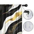 thumbnail image 4 of Blackout Kids Curtains,Black White and Gold Marble Childrens Insulated Curtains Set Of 2,Bedroom Essentials,Toddler Room Decor 42x54in(106x137cm), 4 of 4