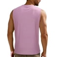 thumbnail image 2 of Klisyaur Mens Tank with Pockets Sleeveless Crewneck Buttons Tops Workout Casual Summer Tshirts for Men, 2 of 8