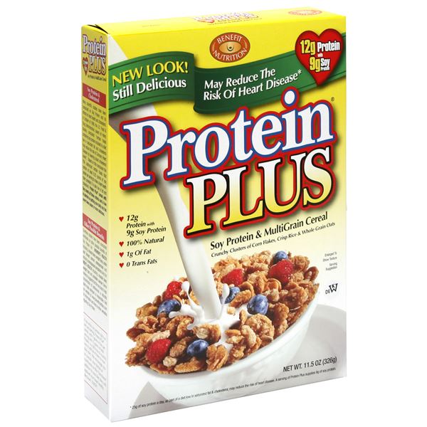 Benefit Nutrition Cereal Protein Plus with Soy Case of 611.5 oz