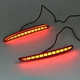 thumbnail image 4 of ZS For 2017-2020 Honda Civic Hatchback Type R Auto Sequential Reflector LED Brake Light Rear Bumper Fog Lamp 2Pcs, 4 of 7