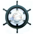 thumbnail image 2 of Wooden Ship Wheel (Full Black Painted) - Aluminum Porthole Mirror (Nickel Polished) - (48 Inches), 2 of 4