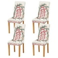 thumbnail image 2 of BZSMCE Chairs Slipcovers Dining Chair Covers Design Red Merry Christmas Elegant Wreath Creative Pattern, 2 of 7
