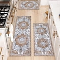 thumbnail image 3 of Boho Kitchen Rugs Sets 3 Piece with Runner Non Slip Kitchen Mats for Floor Washable Bohemian Runner Rug Set of 3, 3 of 13