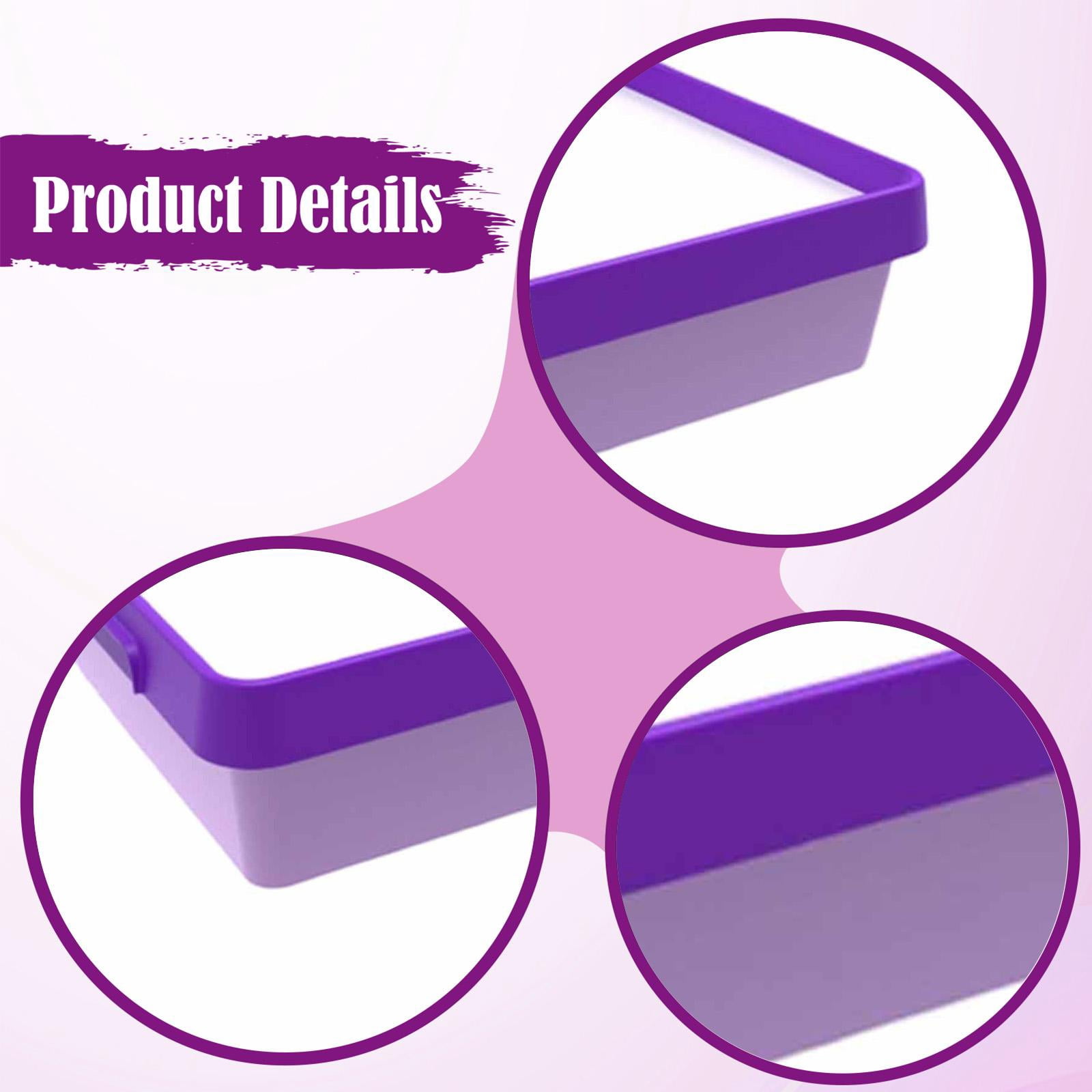 Dualoai Sand Painting Light Box Boys Girls Color Shape Cognition Sensory Light Table Purple