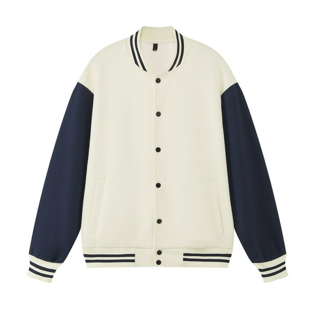 Autumn/Winter 380g Solid Color Heavyweight Thick Cotton Jacket Baseball Style Japanese Loose Drop Shoulder Men's Sweatshirt Couple Outfit