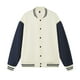 thumbnail image 1 of Autumn/Winter 380g Solid Color Heavyweight Thick Cotton Jacket Baseball Style Japanese Loose Drop Shoulder Men's Sweatshirt Couple Outfit, 1 of 4