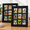 Black Frame, Black Mat-2, variant on Trading Card Display Frame For 9 Standard Cards 2 Packs Wall Collector Sports Baseball Basketball Football Black