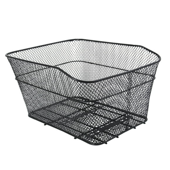 USHOBE Wear-resistant Back of Bike Basket Storage Basket Black 1Pack