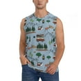 thumbnail image 1 of Balery Camping Caravan Camisetas sin mangas para hombre, absorbe la humedad y protege contra el mal olor.-Large, 1 of 7