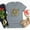 Gray, variant on Mardi Gras Clothing,Womens Mardi Gras Mask Glitter Print Round Neck Short Sleeve Loose Tops,Mardi Gras Clothing Women