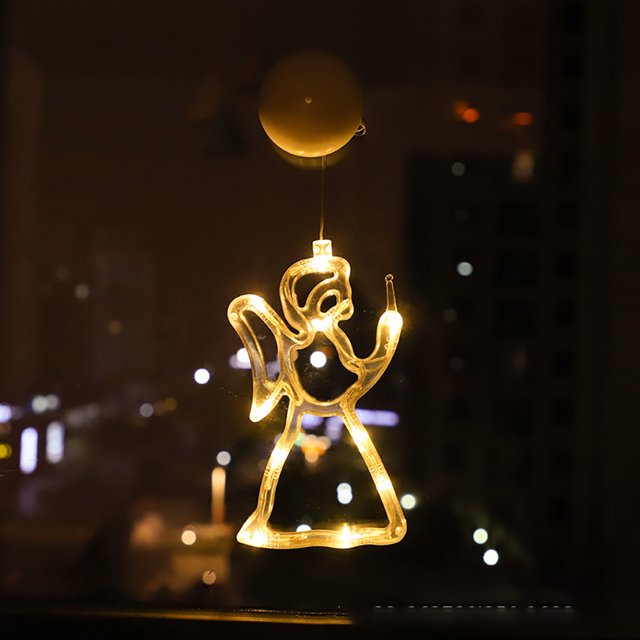 Ventosa Luz Navidad LED Hada Navideña para Interior (K)
