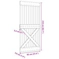 thumbnail image 4 of vidaXL Door NARVIK 95x210 cm Solid Wood Pine, 4 of 5