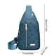 thumbnail image 3 of Bolso Bandolera para Hombres y Mujeres | Mochila Cruzada de Nylon Colorida con Orificio para Auriculares | Mochila de Hombro y Pecho | Ligero, Duradero, Pequeño Bolso de Viaje | Senderismo, Camping, 3 of 6