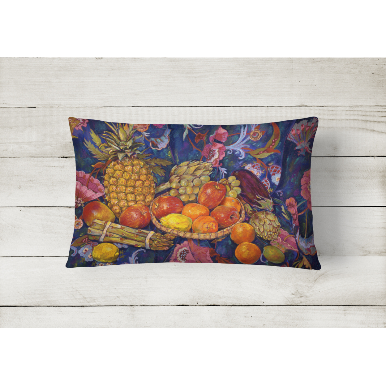 Carolines Treasures DND0018PW1216 Fruit and Vegetables by Neil Drury Canvas Fabric Decorative Pillow, 12H x16W, - image 2 of 3