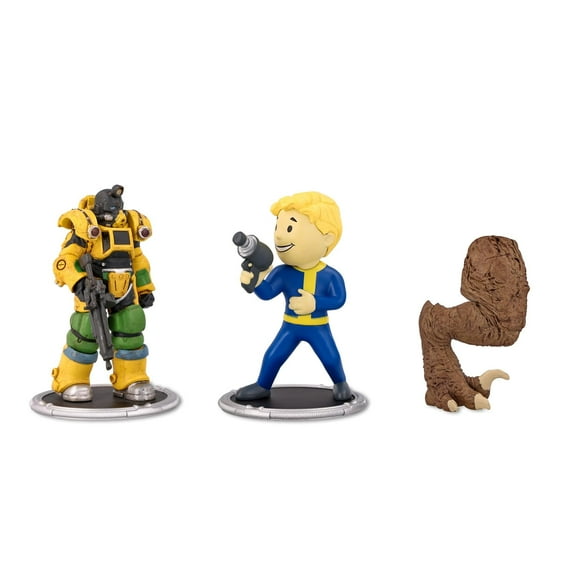 Set de minifiguras Toynk Fallout Excavator & Vault Boy de 3 pulgadas