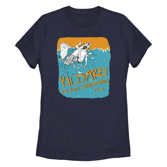 Women's Outer Banks Kildare Island Surfboard Co. Sketch Graphic T-Shirt
