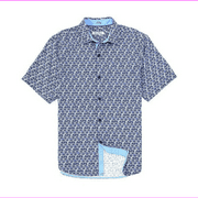 Tommy BahamaIslandZone Costa Geo Short-Sleeve Woven Shirt,L