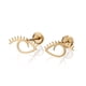 thumbnail image 5 of Aretes de oro 14k GIALLO Broquel GIALLO COLLECTION Ojos de oro amarillo, 5 of 5