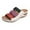 White, variant on Utoimkio Flip Flops for Women Wide Width Women's Ladies Platform Colorblock Casual Roman Slippers Wedge Corrective Sandals