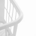 thumbnail image 5 of 1.25bu Laundry Basket White: Plastic Clothes Hamper with Built-In Handles, Medium Size, Portable Storage, 5 of 6