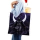 thumbnail image 4 of Moon Knight Bolso de tela con estampado de lienzo para mujer, bolsa de compras reutilizable y estética, con cremallera interior, regalo para mujer, 35 × 40 cm., 4 of 6