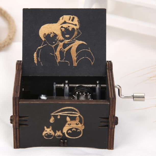 Caja De Música De Manivela De Madera - Tema 'You Are My Sunshine', Talla Manual Retro - Regalo Para Parejas, Niños, Amigos