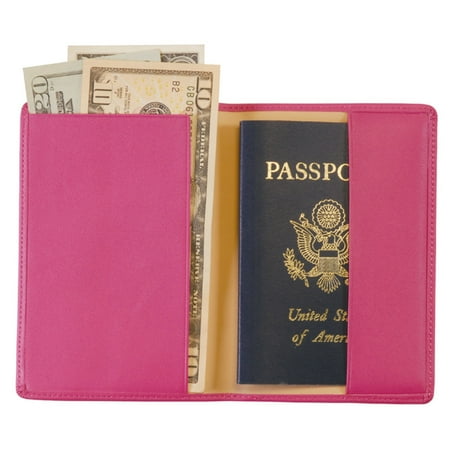 Royce Leather Genuine Leather Passport Holder and Travel Document Organizer