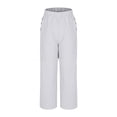 thumbnail image 4 of Nafuu Women Casual Pants Solid Color 2026 New Elasticated High Waist Loose Solid Color Wide Leg Stylish Home Trousers, 4 of 5