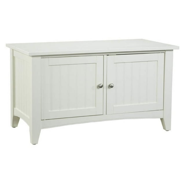 Alaterre Meuble Shaker Cottage Armoire de Rangement en Bois Banc en Ivoire
