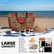 thumbnail image 5 of Disketp Rose Mix Leopard 1 Bolsa de Playa de Gran Capacidad, Bolso Impermeable y a Prueba de Arena para Mujer, Ideal para Playa, Piscina y Natación, 5 of 7
