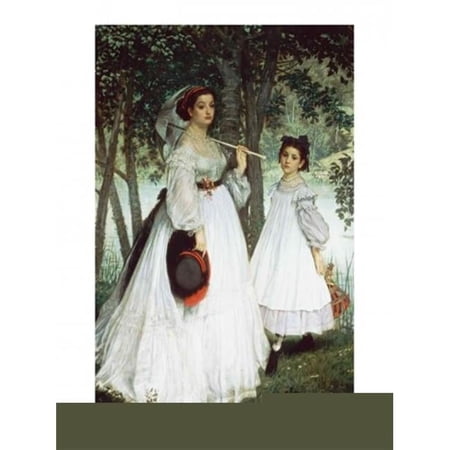 The Two Sisters - Portrait 1863 Poster Print by James Jacques Joseph Tissot - 24 x 36 in. - Large