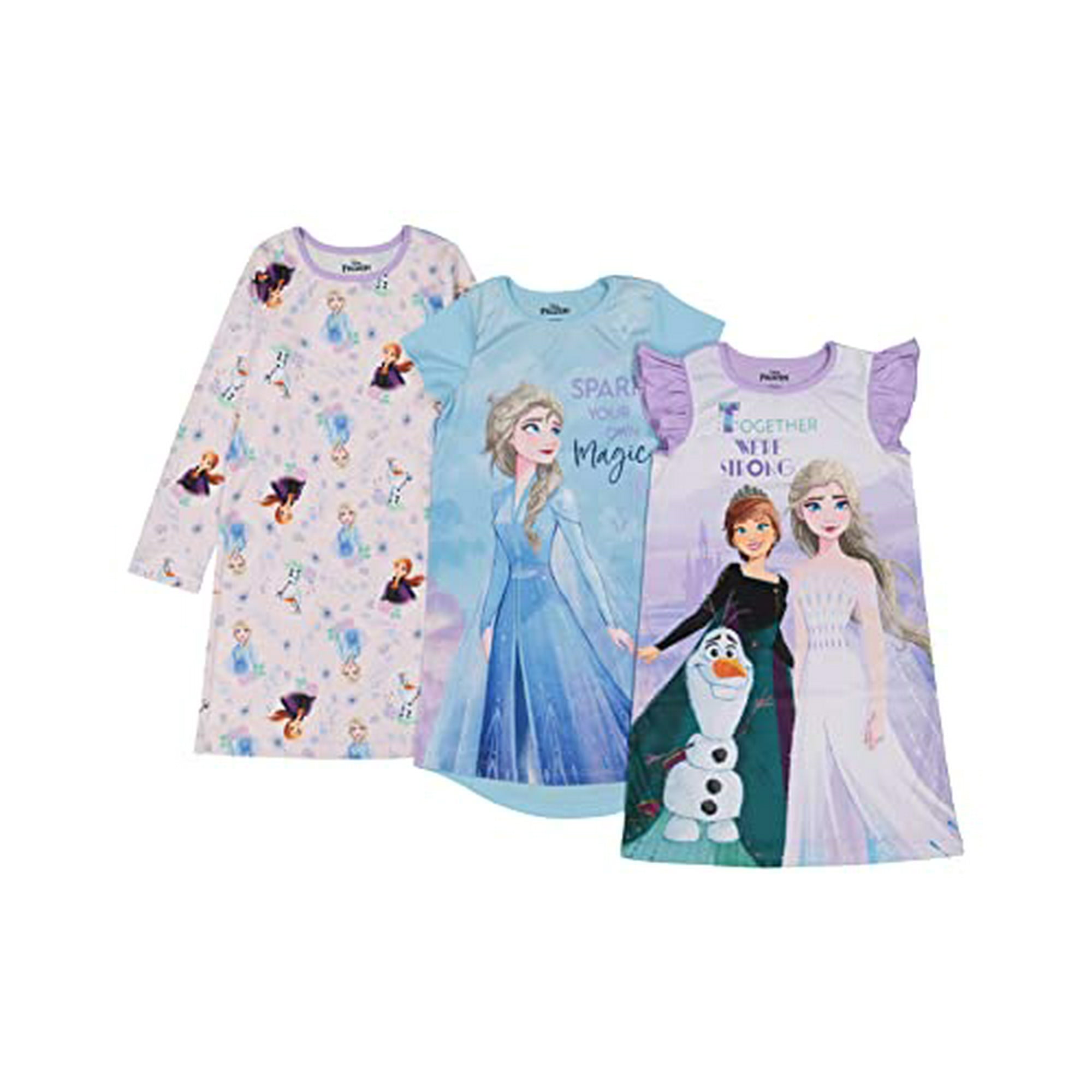 Disney Girls Frozen 2 3 pack Nightgown