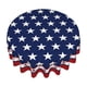 thumbnail image 2 of Mantel redondo para mesa de comedor | Diseño con estampado de estrellas patrióticas | Tejido de poliéster resistente a manchas y arrugas, 2 of 6