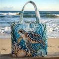 thumbnail image 2 of Into Adventure: Coastal Print Tote for School Season And Summer Holiday Beach Lightweight Shoulder for Everyday Use, 2 of 3