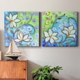 thumbnail image 4 of French Garden Flowers I - Premium Gallery Wrapped Canvas - Ready to Hang Set of 2 - 16 x 16 Each, 4 of 5