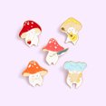 thumbnail image 4 of Cartoon Creative Cute Mushroom Alloy Naughty Mushroom Playing Guitar Playing Harmony Brooch Badge-XZ3138, 4 of 5