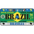 thumbnail image 1 of Hojalata Rectangular 30*15cm Matrícula Tipo Brasil Serie Caligrafía Y Pintura, 1 of 9