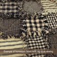 thumbnail image 3 of JCS Primitive Black 3 Plaid Homespun Cotton Fabric Sold by the Yard, 3 of 7