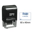 thumbnail image 1 of Printtoo Self Inking Dater Stamp With Paid By Text Date Rubber Stamp Office Stationery-Blue, 1 of 1