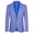 Blue-01, variant on Men's Single Breasted Plaid Blazer Slim Fit Notch Lapel One Button Casual Sport Coat