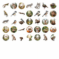 thumbnail image 4 of 35pcs Realistic Animal Stickers Forest Wildlife Stickers Natural Scenery Stickers for Luggage Fridge Guitar, 4 of 9