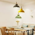 thumbnail image 6 of FSLiving Hanging Swag Lamp No Wiring Needed Wooden Handle Pendant Light with UL 15ft Plug-in On/Off Dimmer Switch Cord Macaron Green Lamp Nordic Minimalist for Store,Bulb Sold Separately - 1 Light, 6 of 10