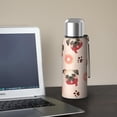 thumbnail image 5 of 20 Oz Pug and Donut Coffee Tumbler Double Wall Insulated Stainless Steel Water Bottle | Metal Reusable Thermoses Flask with Cup Cap | Leak & Sweat Proof with Anti-Dust Lid, 5 of 7