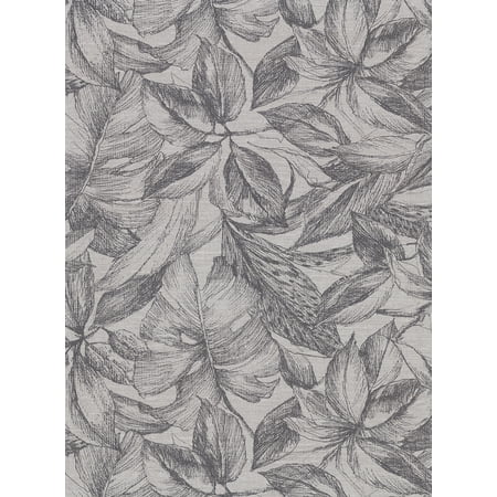 Warner Simone Grey Tropical Wallpaper