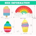thumbnail image 2 of Set de 4 helados QETRABONE Rainbow Push de Fidget Toys, 2 of 7