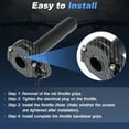 thumbnail image 7 of 7/8" 22mm Throttle Handle Kit Twist Throttle Grips Cable Replacement for Sur-Ron Light Bee X/S L1E for Segway X160 X260 for E-Ride Pro S SS 1.0 2.0 Black Carbon Fiber, 7 of 7