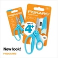 thumbnail image 2 of Fiskars Kids Scissors, 5", Blunt, School Supplies for Kids 4 to 7, Turquoise, 2 of 15