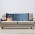 thumbnail image 5 of Naloa Gold And Blue Fireworks Body Pillow Cover, Pillowcases with Hidden Zipper Breathable Long Pillow Case (Pillows are not included,20x54 inch), 5 of 7